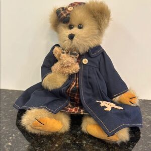 Bearington Collection Bear Blue and Brown Stuffed Animal Teddy Bear